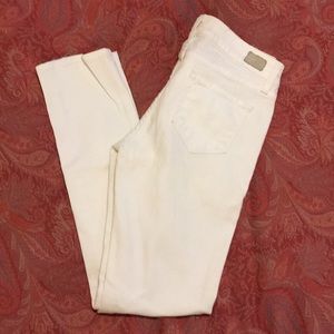 Paige white jeans distressed